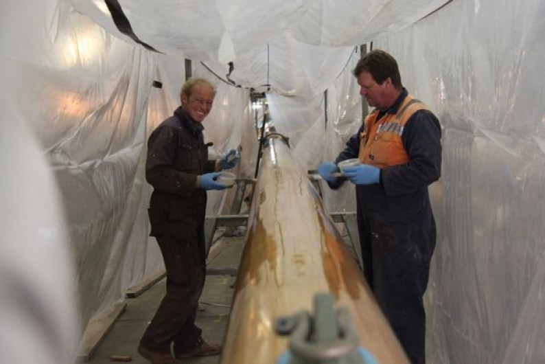 Varnishing the boom